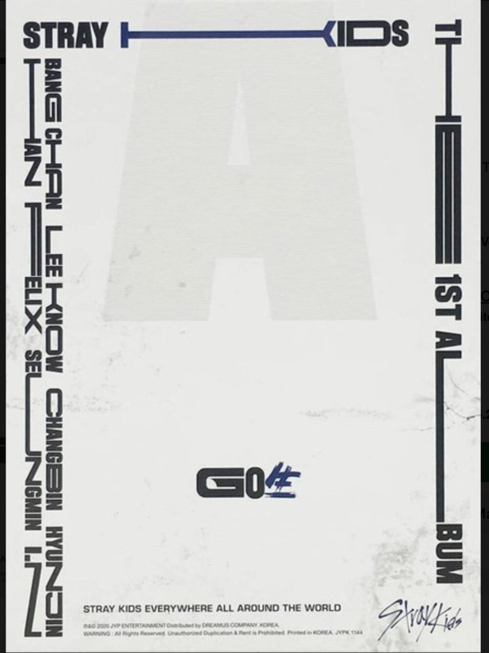 Stray Kids GO LIVE 1st Full Album C Ver. K POP Sealed